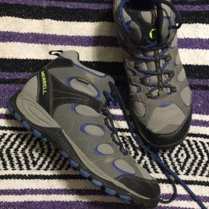 Merrell hiking boots Size 7M Gray,Black,Blue